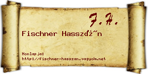 Fischner Hasszán névjegykártya